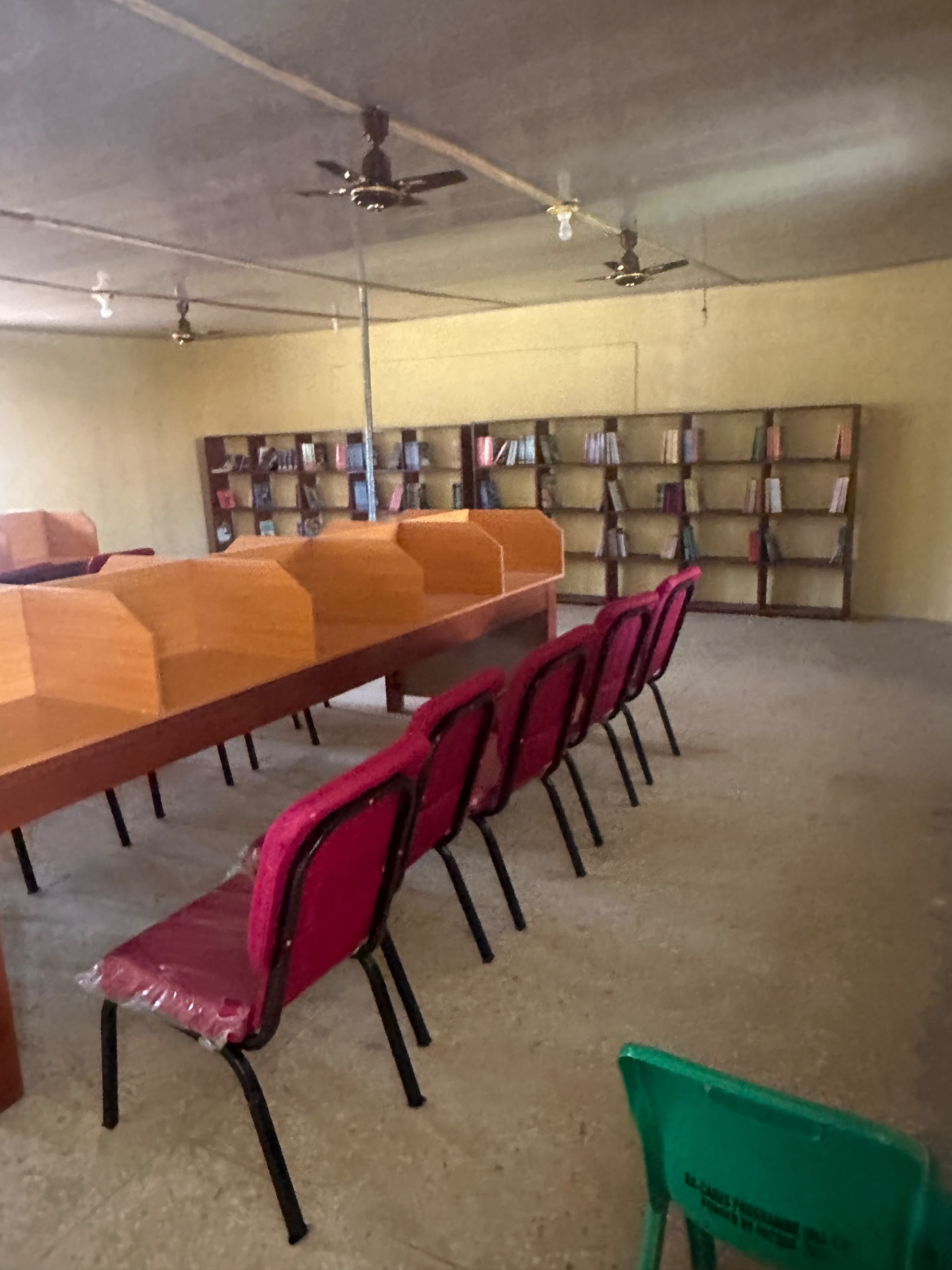 School crest / library view